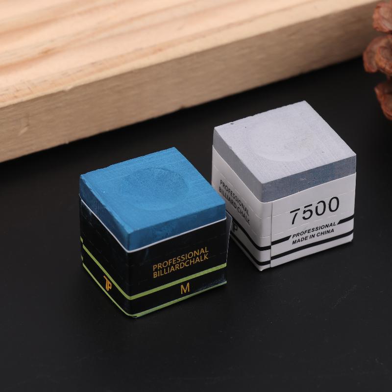 1 Pc With Storage Box No-slip Billiard Chalks Pool Cue Stick Chalk Snooker Easy Powder Billiard Chalk Pool Accessories