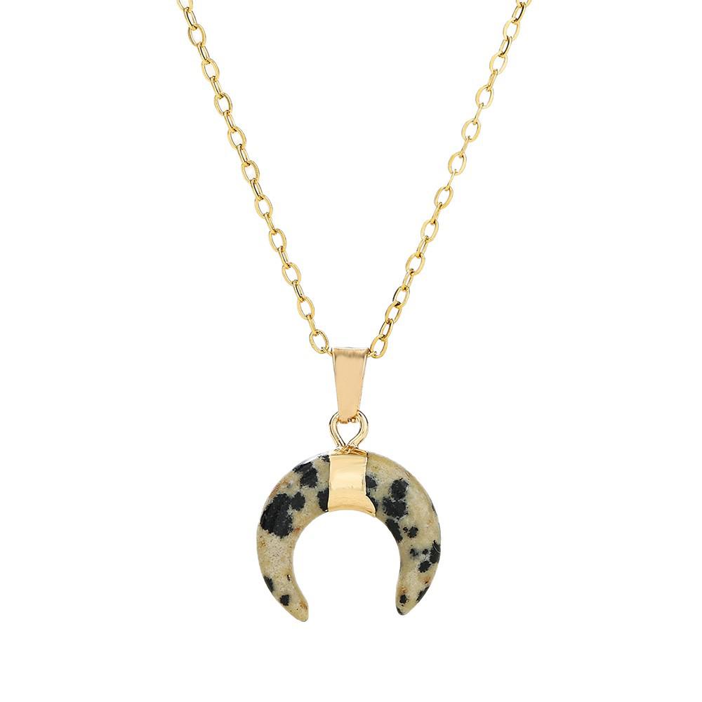Popular European and American Natural Aventurine Moonstone Necklace - Elegant Pendant Jewelry