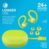 Official JLab Go Air Sport Wireless and for and the with Compatible with iPhone and Single 32 Hours of Earhook Official JLab Yellow Earbuds,