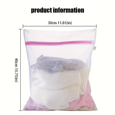 1/2/3pcs Laundry Bag Set,Protective Washing Bag,Polyester Mesh Zipper Bag, Suitable for Various Clothing, Travel Storage Bag