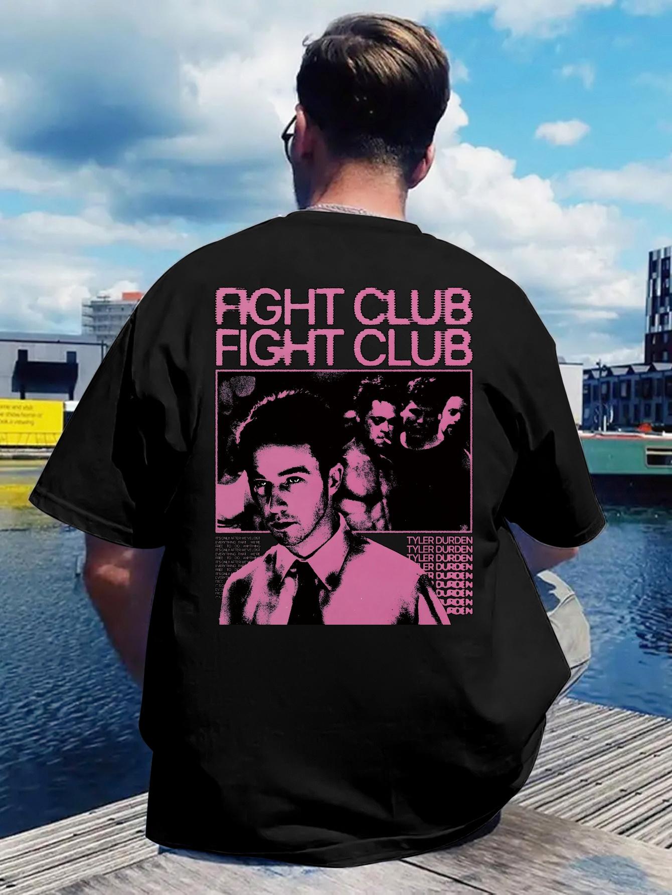 

A Short-Sleeved Round-Neck T-shirt Featuring a Vintage Rock Band Print on The Back XXXXL