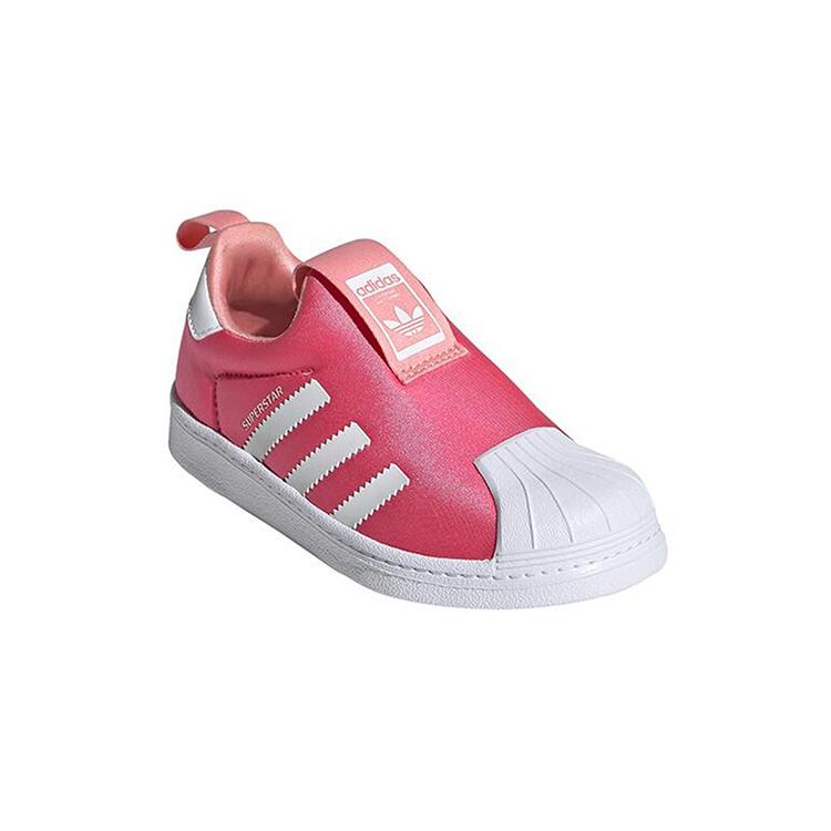 adidas Originals SUPERSTAR 360 Bequeme Rutschfeste Niedrige Skateboard-Schuhe Helles Pink/Weiß EF6633