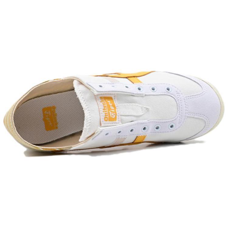 Onitsuka Tiger Mexico 66 Comfortable Non-Slip Durable Breathable Lightweight Low-Top Casual Shoes Unisex sneaker White Yellow 1183C075-104