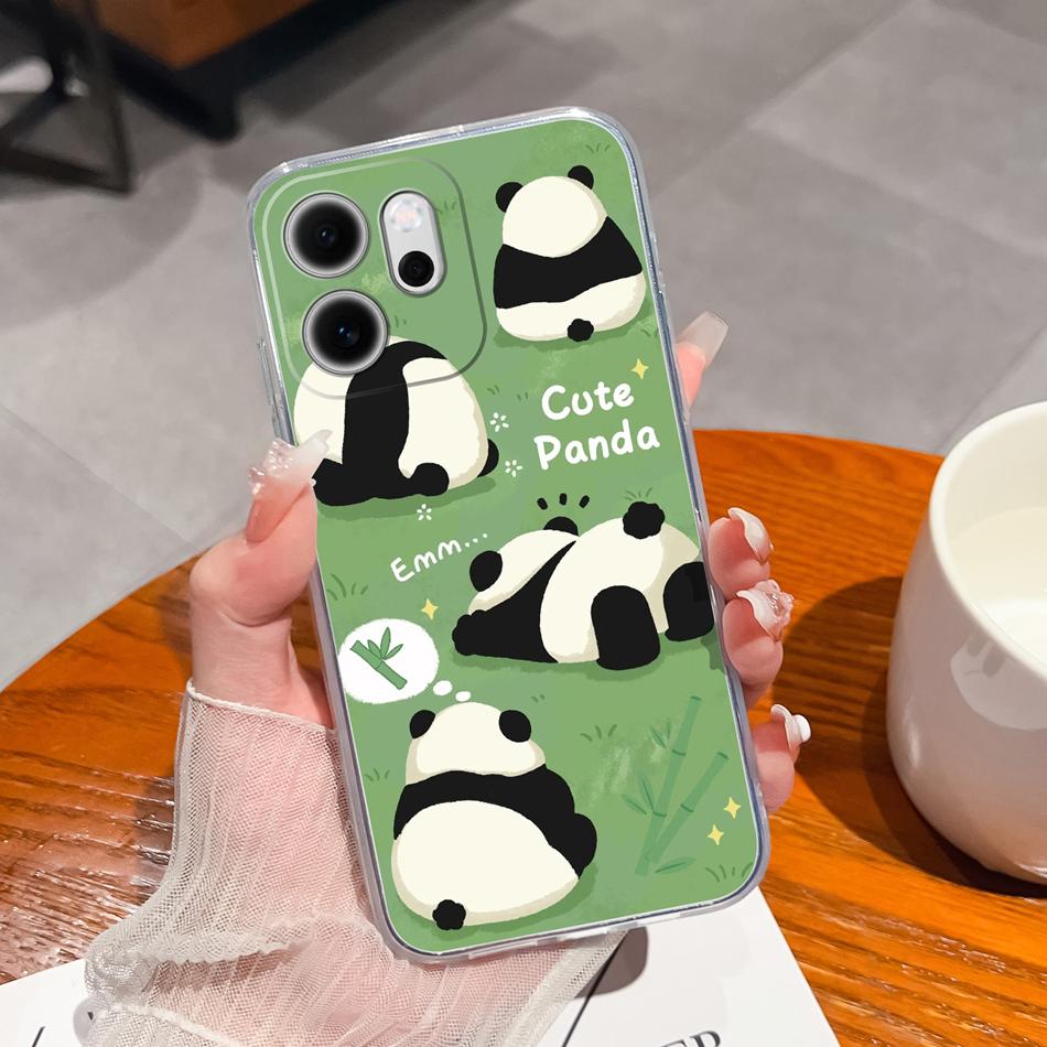 For Oppo Reno 14F 5G Phone Case Leisure Style Patterns Soft Silicone TPU Transparent Lightweight Cover For Oppo Reno14 F Capa