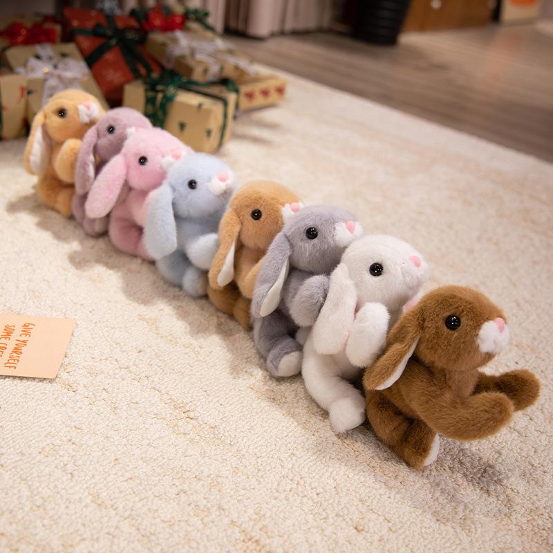 Cute Cute Fragrant Long-Eared Rabbit Doll Plush Toy Lying Down Little White Rabbit Doll Children Soothing Cloth Doll