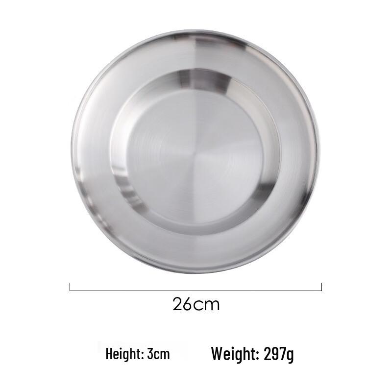 Wutuo Stainless Steel Deep Serving Plate