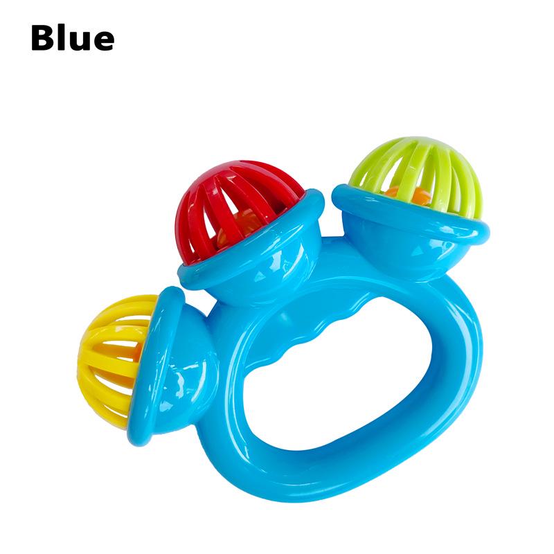 Soft Rubber Teething Rattle & Grasping Ball for Babies 0-12 Months