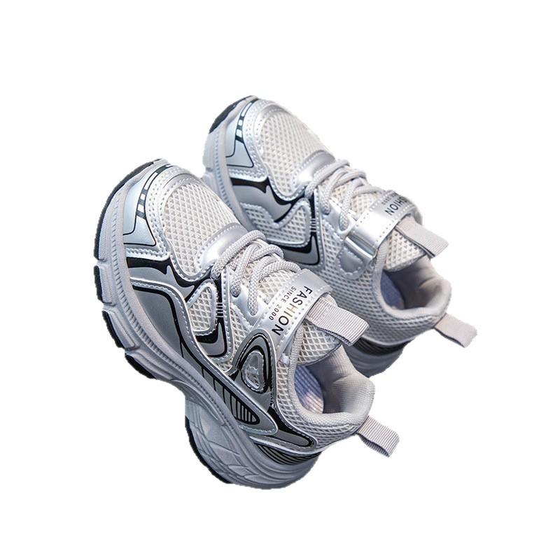 Children's sports shoes spring and autumn new girls' dad shoes breathable mesh lightweight boys running shoes dad shoes