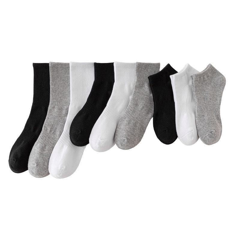 Men's and Women's Breathable Cotton Socks - Summer Short & Mid-Tube, Sweat-Absorbent, Sports & Casual, Small White Socks