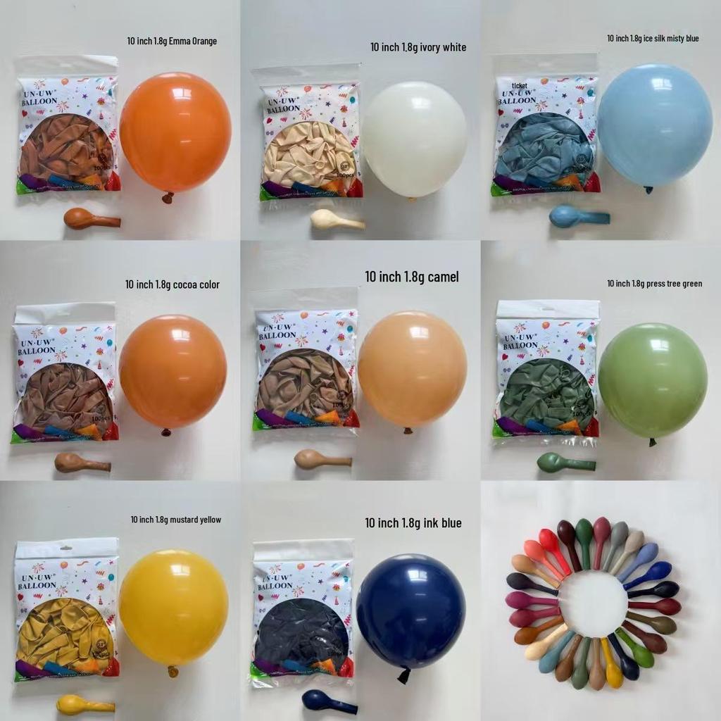 Retro Twilight 10-Inch Morandi Latex Balloons (180g) for Photography & Festival Decoration
