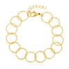 Women'S Jewelry Stainless Steel Embossed Interlocking Gold Bracelet Simple Jewelry Br-2482