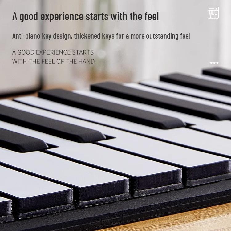 Smart 88-Key Foldable Electronic Piano Keyboard for Beginners - Portable and Multifunctional