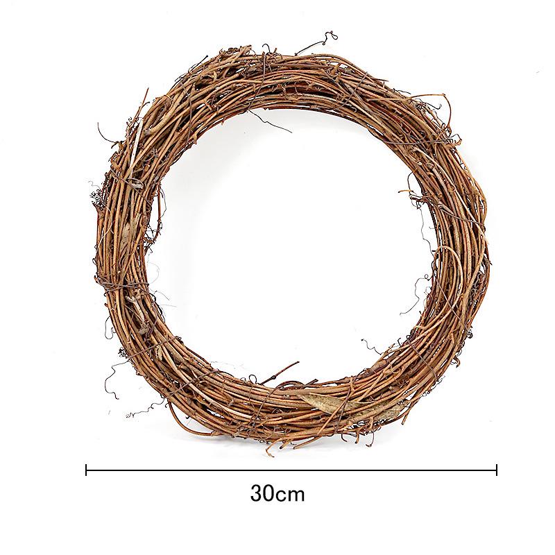 Handmade Christmas Smilax Rattan Wreath - Natural Florist Decoration