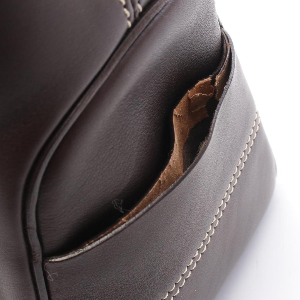 Used CELINE Boogie Bag Handbag Leather Brown Used Women