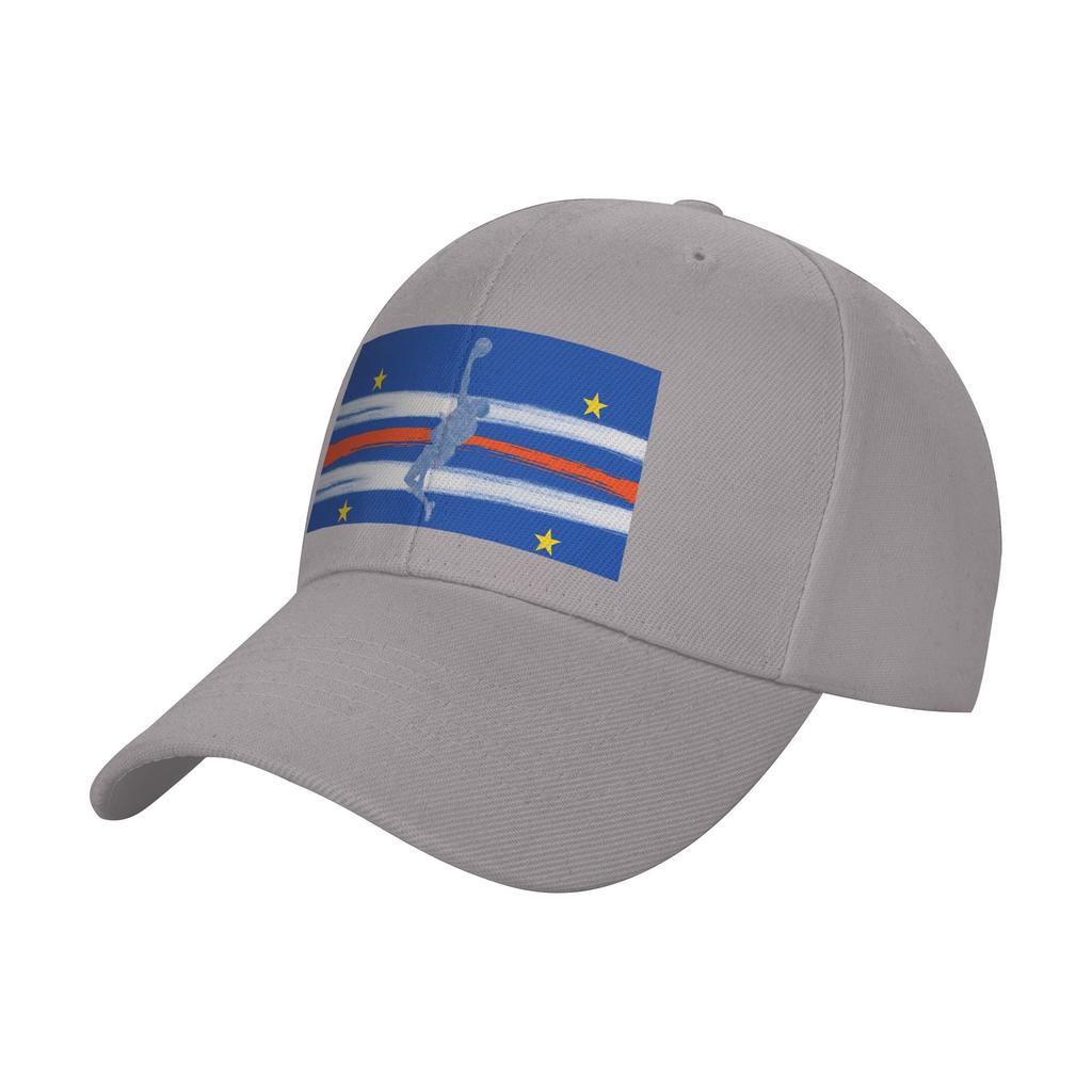 Vozinha und Flagge Baseballkappe Kap Verde Wandern Angeln Sonnenschutz Trucker-Kappe Paar Damen yk Cooler Aufdruck Baseballkappen