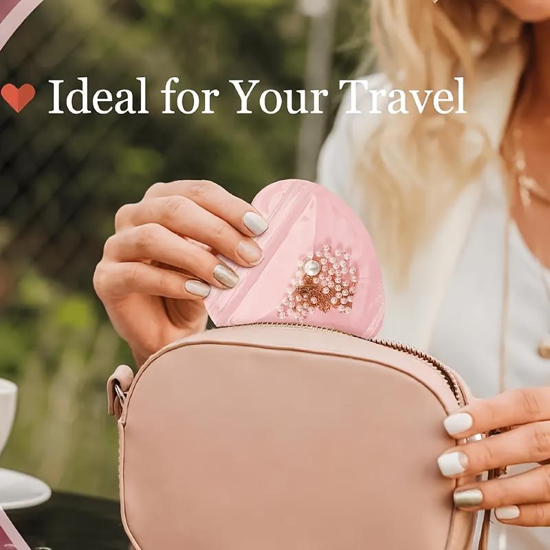 100Pcs Pink Heart-Shaped Pouches for Storing Necklaces, Earrings, And Bracelets Ideal for Weddings, Birthdays, And Valentine'S Day Presents.