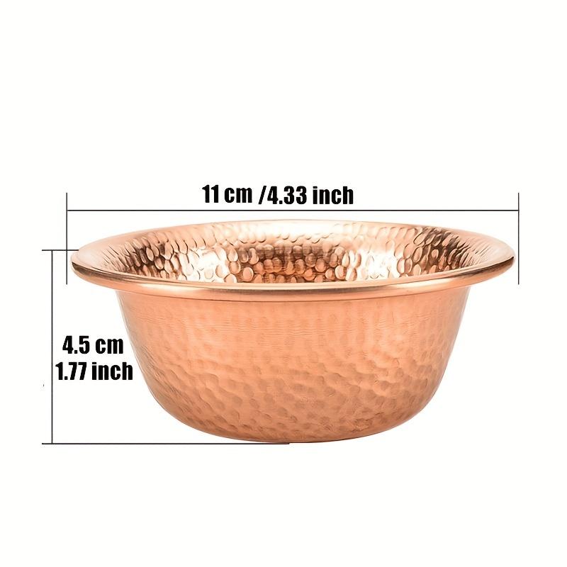 1Pcs,Relief Pure Copper Drinking Bowl Pure Brass Small Auspicious Holy Water Cup Buddhist 11cm Bowl Home's Gift Decorative