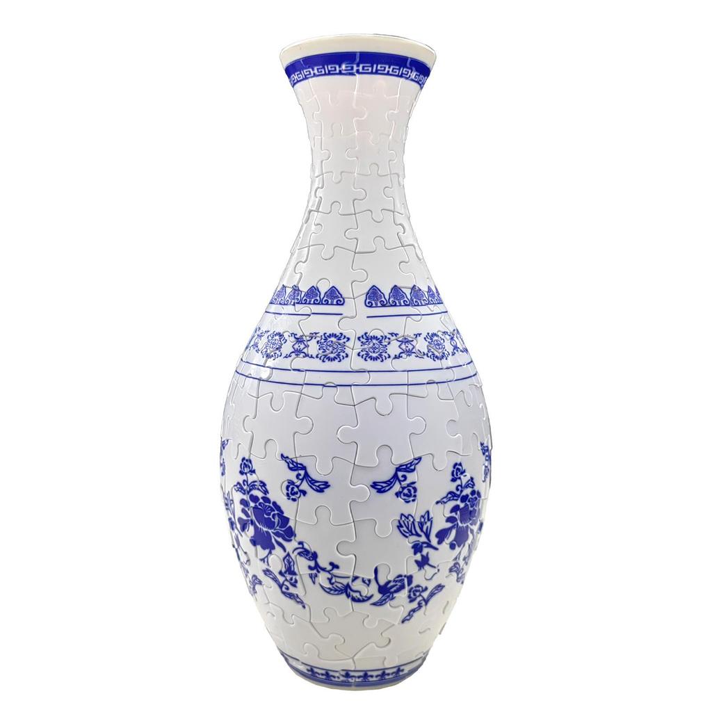 3D Puzzle Vase DIY Ornament for Living Room, Flower Arrangement, Home Decor, and Toy - Ideal for Children's Birthday or Christmas Gift.