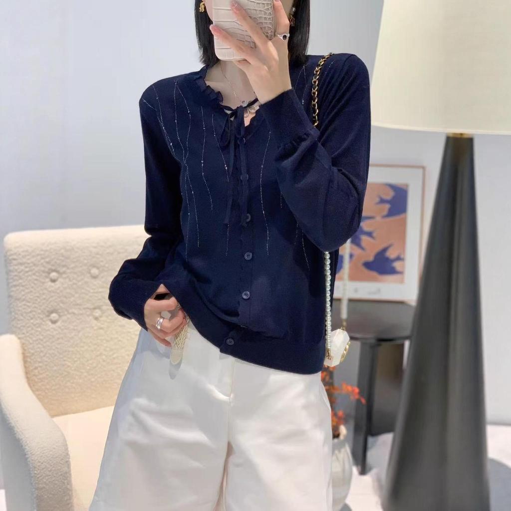 Popular Korean Retro Merino Wool Sweater: Trendy Long Sleeve Knit Top