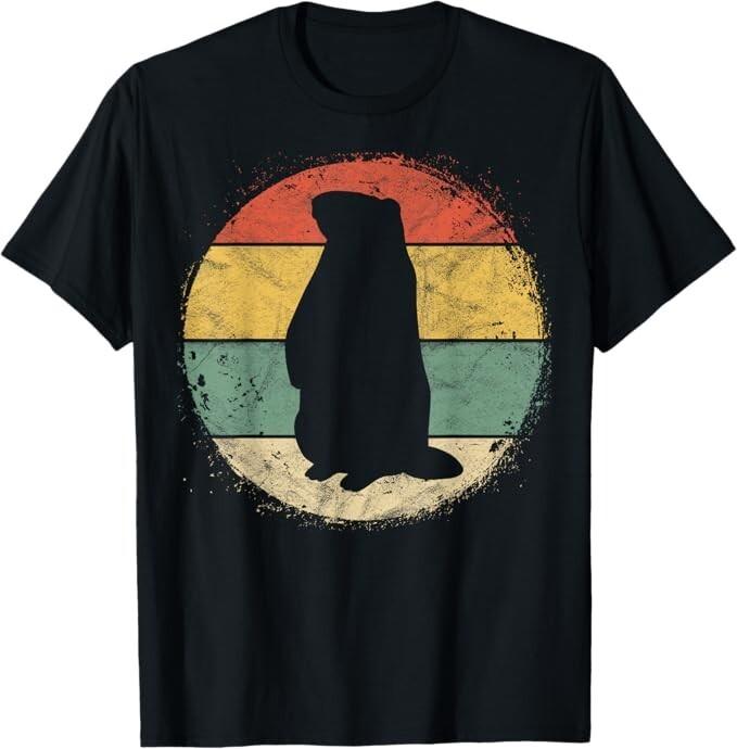 Circular Ground Hog Silhouette Gift Happy Groundhog Day T-Shirt Unisex T-Shirt S