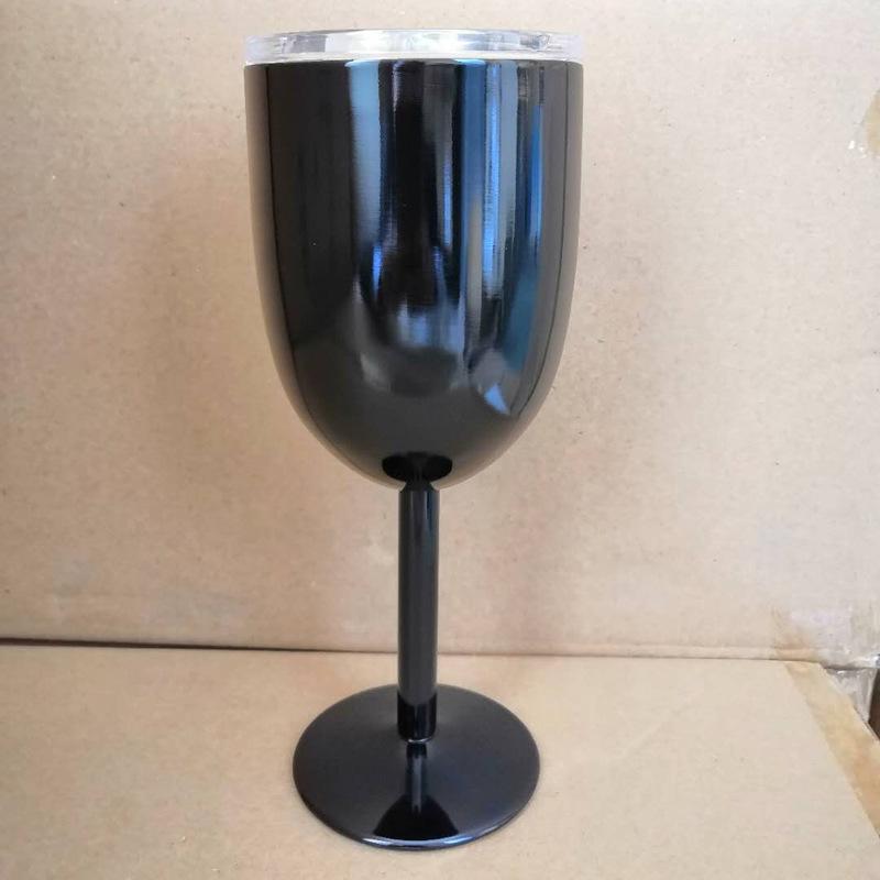 Stainless Steel High Stem 10oz Double Wall Champagne and Cocktail Glass