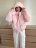 2025 Winter Resort Style Korean Sweet Hooded Cotton Jacket