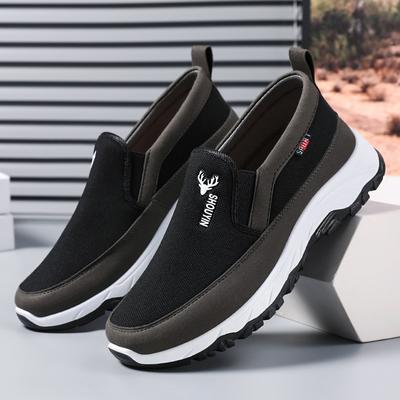 Slip-on Kumaş Ayakkabı Erkekler 2023 Sonbahar Yeni Rahat Ayakkabılar Yumuşak Tabanlı Fasulye Ayakkabı Erkekler