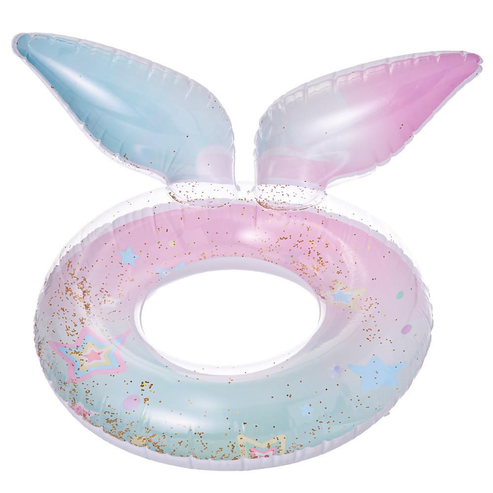 Bow Rabbit Ears Wings Mermaid Unicorn Design Thickened Swimming Ring Kid For
