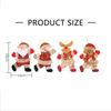 4pcs Christmas Tree Doll Pendant Santa Claus Snowman Elk Little Bear Party Dressing Xmas Decoration Accessory Pendant 2024