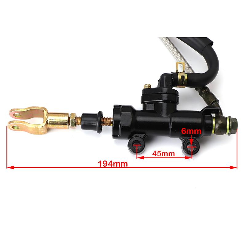 Foot brake Rear Hydraulic Double Disc Brake Caliper System With Oil Cup For 150cc 200cc 250cc ATV UTV Buggy Quad Dirt Bike Parts