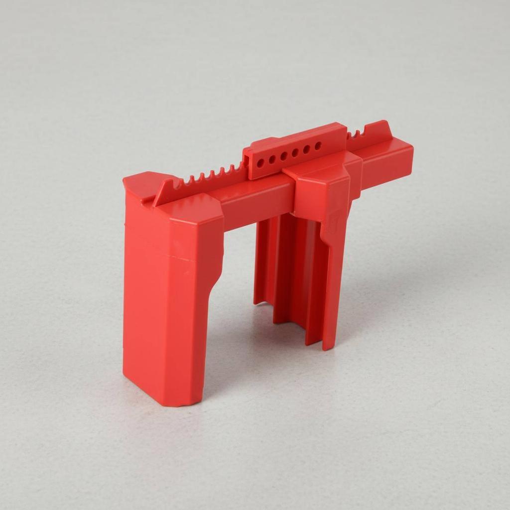 Adjustable Ball Valve Lockout Clamp Design Ball Valve Lockout Device Industrial Safety Red Tamper Resistant