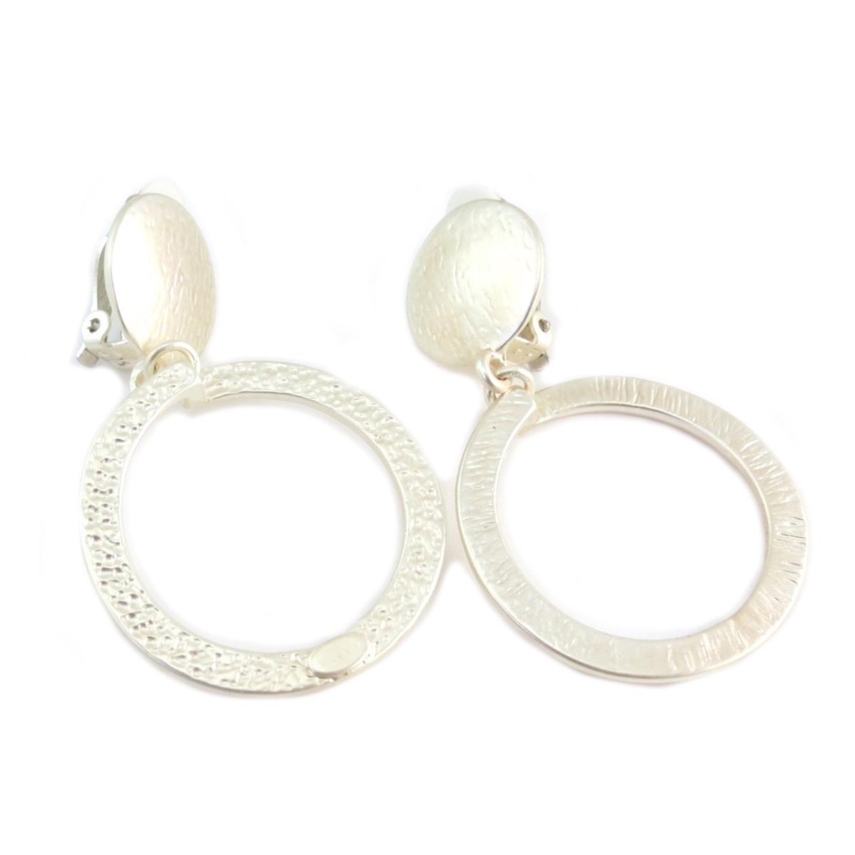 

Dolce Vita [Q7630] - Дизайнерские клипсы Antica серебро - 63x38 мм.