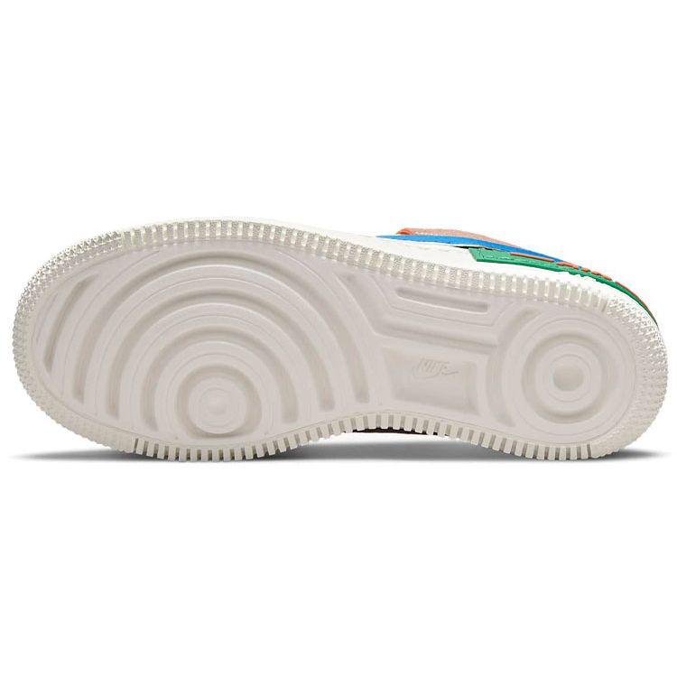 Nike  Air Force 1 Shadow Sail Signal Blue Green Women Sneakers White Green-Noise Cream CI0919-109