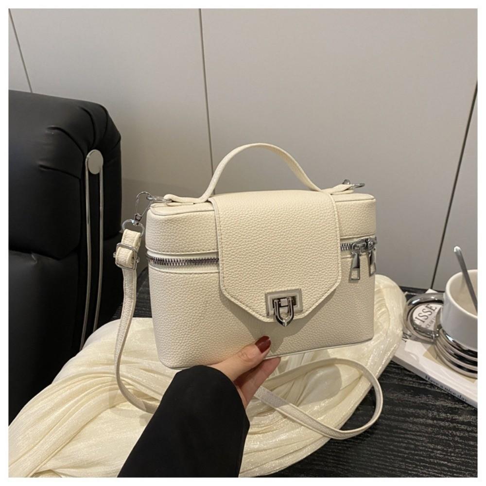 

Solid Color Square Crossbody Bag Versatile Women s Handbags Korean Square Box Bag Commuting белый