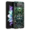 Vintage Totem Painting Hard PC Phone Case For Samsung Galaxy Z Flip 7 6 5 4 Black Cover For Galaxy Z Flip3 Foldable Fundas Shell
