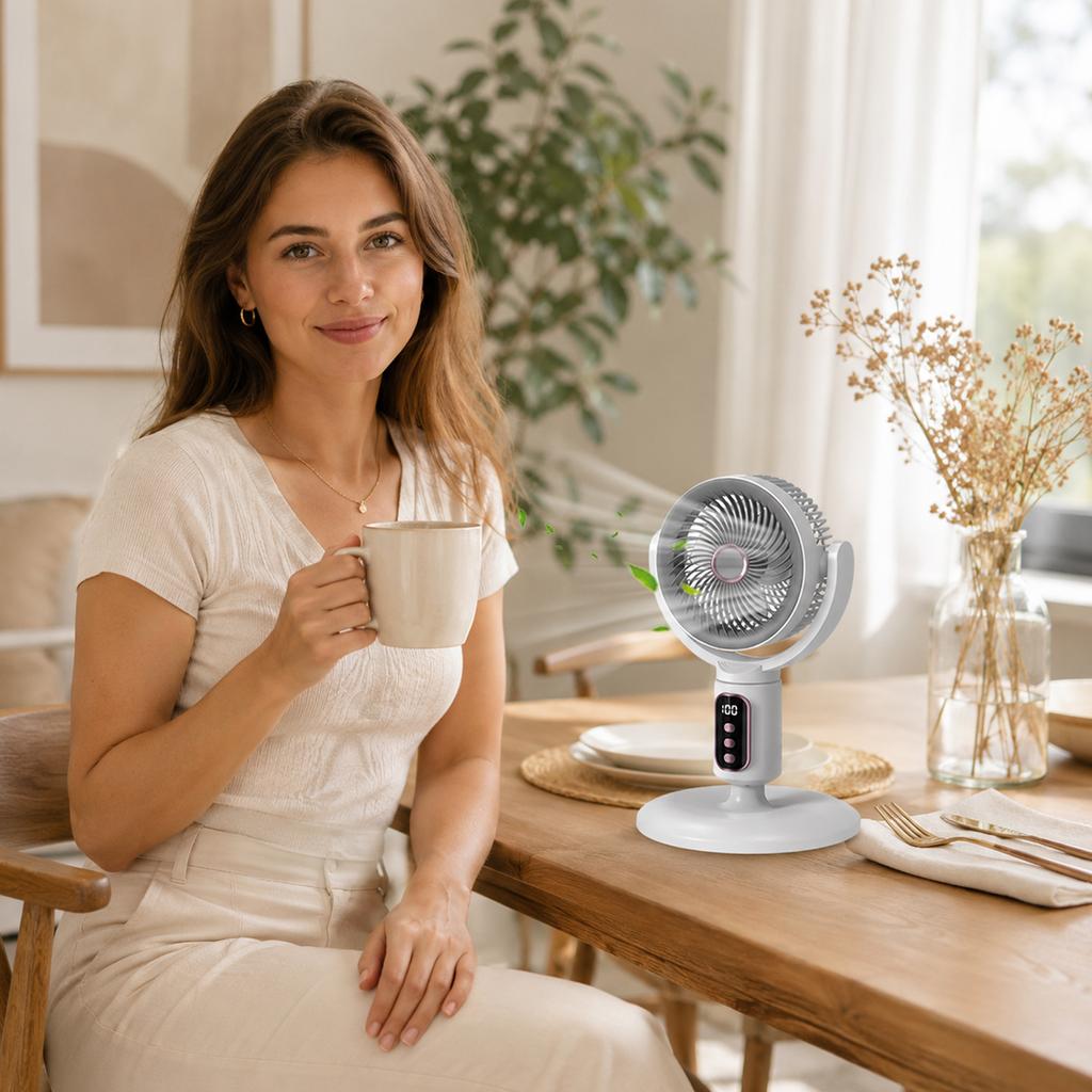 Circulation Tower Fan, Pedestal Stand Fan for Home Use