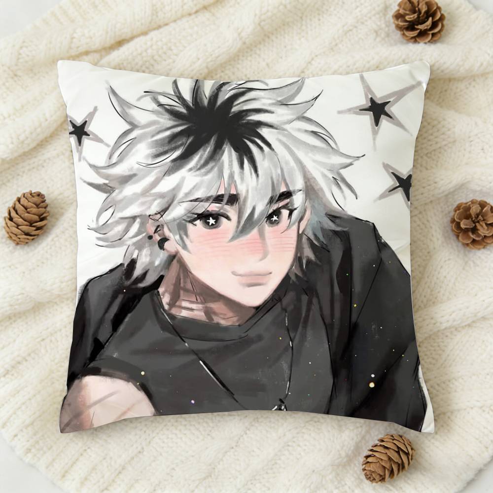 CCherry Crush Anime Doublesided Printed Square Decorative Cushion Cover for Sofa Living Room Home Decor