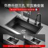 304 Stainless Steel Kitchen Sink Topmount Single Bowl Wash Basin For Home Fixture Drain Accessories Single Slot Kichen Sink
