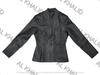 AL KHALID Stylish Button Women Black Classic Real Genuine Lambskin Leather Party Blazer