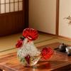 Artistic Glass Roosters Figurine Colorful Handmade Craft Safe Decoration for Family Homes with Children