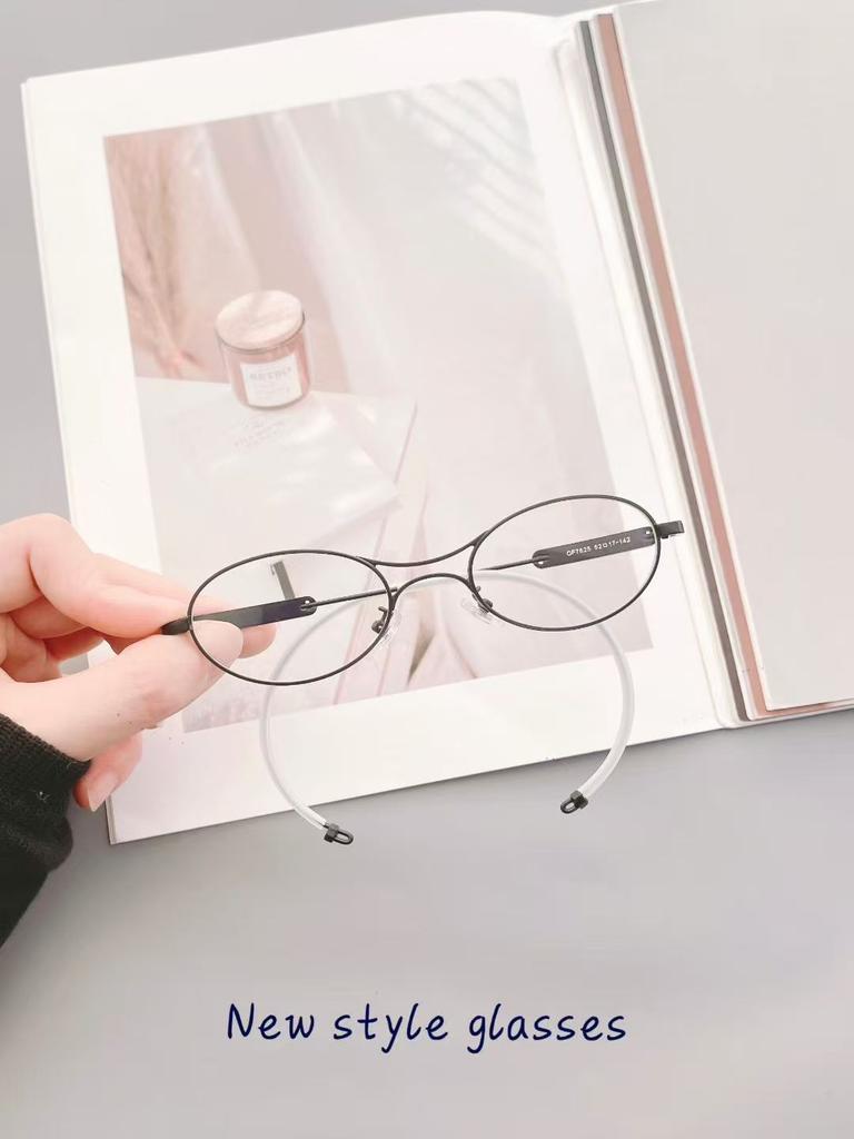 Fashion Stylish Ladies Sunglasses Titanium Material Oval Shape Men Sun Glass Korean Fashion Outdoor Sun Glasses