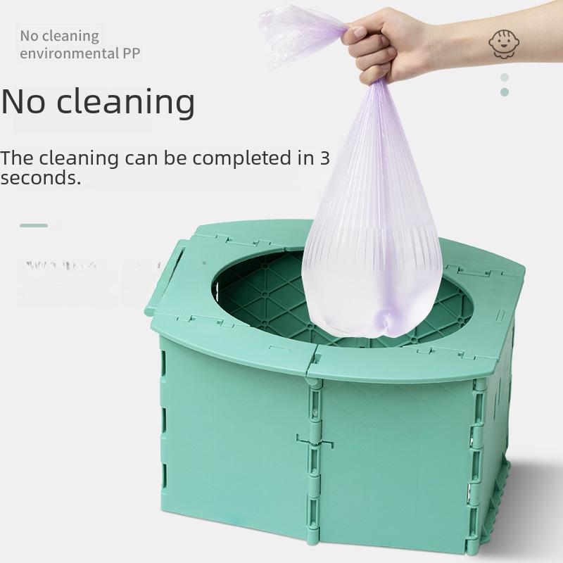 Tragbare Kinder-Klapptoilette mit Müllbeutel