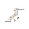 Inside Corner Slot Connector L Bracket Hidden Corner Joint Fastener with Screw for Slot European Aluminum Profile Frame Assembly
