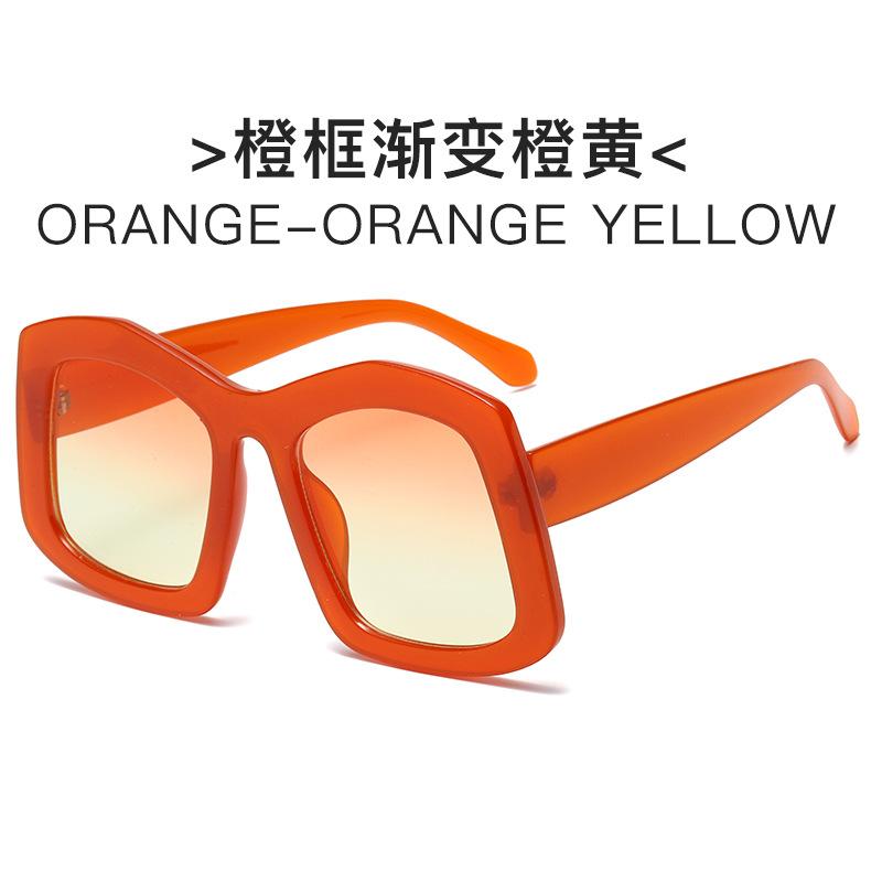 Travel Large Frame Sunglasses Personalized Candy Colored Sunglasses Trendy Street Photography Decorative Glasses