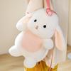 Cute Bunny Plush Toy Doll Can Insert Throw Pillow Doll Girl Little White Rabbit Backpack Dual-Purpose Backpack