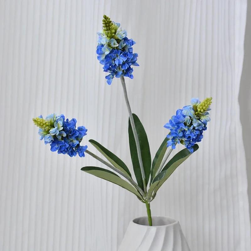 67cm Silk Lavenders Branch Simulation Flowers Garden Decor Artificial 3 Forks Lavender Purple Fake Flower Auditorium Decoration