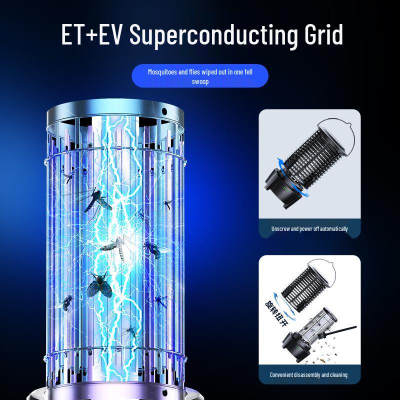2024 Portable Waterproof Electric Mosquito Killer Lamp for Outdoor Camping and Gardens