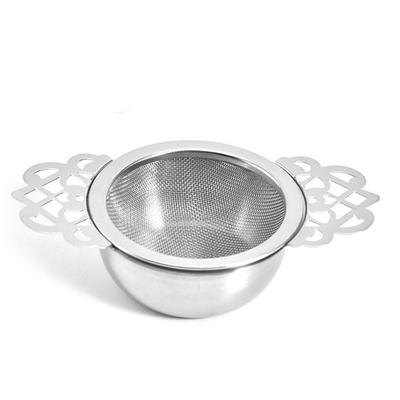 Teinfuser Rostfri Bekväm 304 Rostfritt Stål Dubbelvingade Handtag Lösbladste Silar för Hemmet