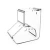 Clear Transparent Pet Food Dispenser Hangable Hamster Feeding Bowl Guinea Pig Food Dish  Hedgehog