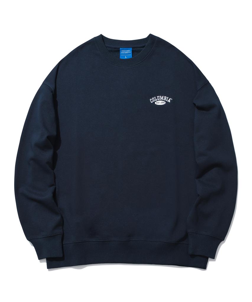 COLUMBIA UNIVERSITY Cu Arch Logo Light Terry Sweatshirts Dark Navy